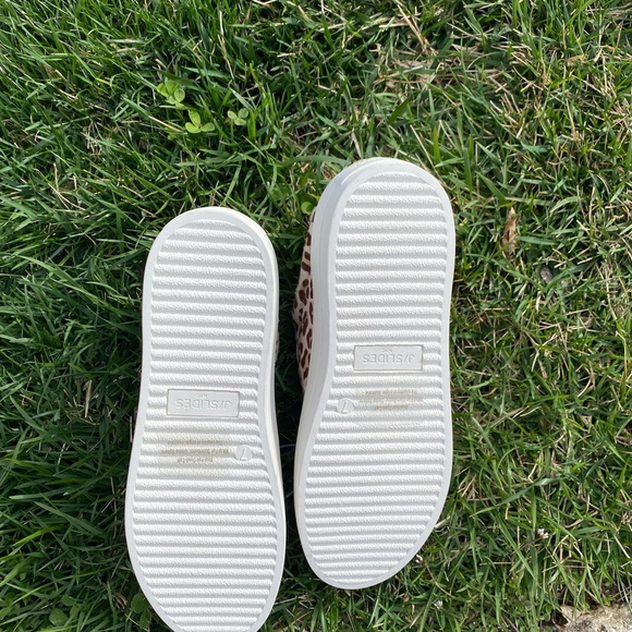 Jslide NYC NEON HIPPIE CALF SKIN WEDGE SNEAKERS SIZE 7New - Picture 8 of 10